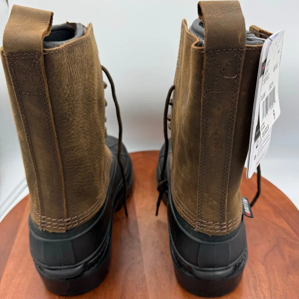 Baffin Yukon Brown Leather Waterproof Arctic Winter Boots TERI-M001 Mens‎ 9